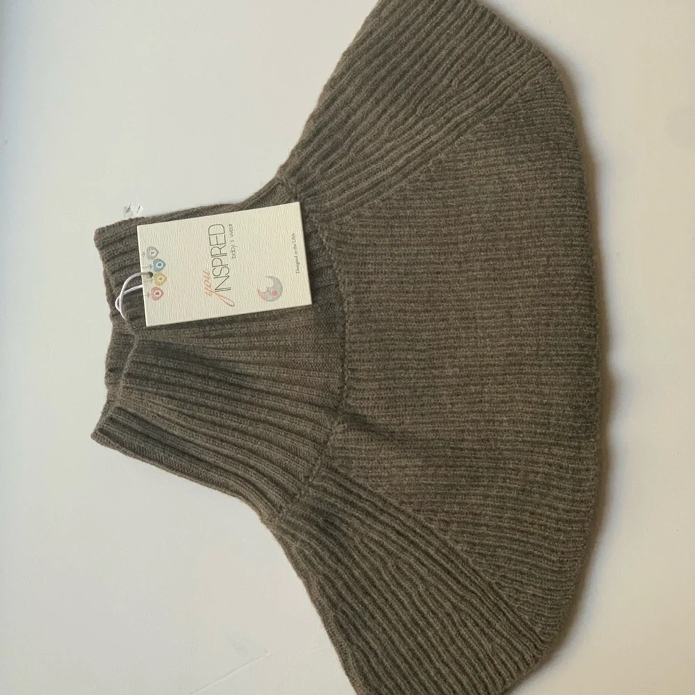 WARM ORGANIC MERINO wool collar scarf for baby boy toddlers Neck warmer size1-3y